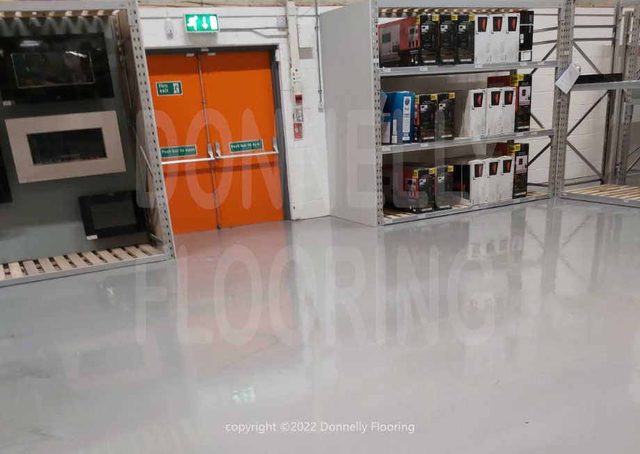 resin flooring refurbishment - Lamborghini dealership